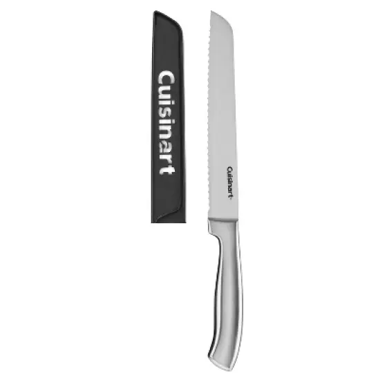 Cuisinart Classic 8" Stainless Steel Bread Knife with Blade Guard - C77SS-8BD2: Serrated, Rust-Resistant, Ergonomic Handle image {4}