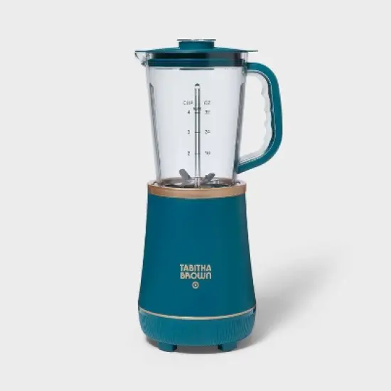Personal Blender with Travel Cup - Tabitha Brown For Target: Teal, Stainless Steel Blades, 700W, Dishwasher-Safe image {4}
