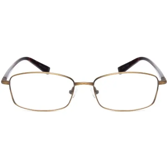 John Varvatos V150-GOL Mens Rectangle Designer Reading Glasses Antique Gold 53mm image {1}