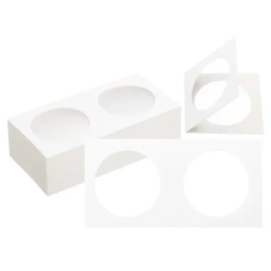 Unique Bargains Transparent Window Paper Coin Storage Organizing Protective Coin Holder 200 Pcs image {14}