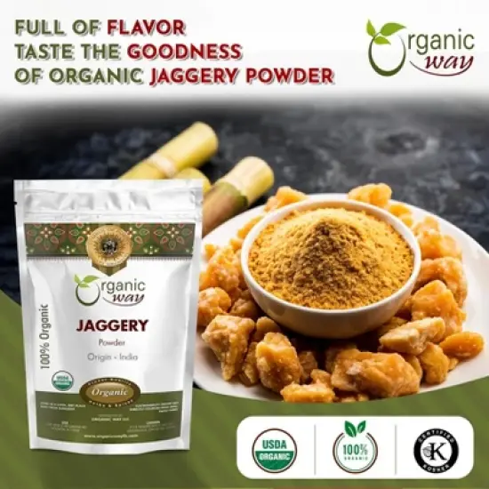 Organic Jaggery Powder 1 lbs image {4}