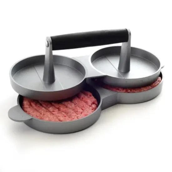 Norpro Nonstick Cast Aluminum Double Hamburger Press image {1}