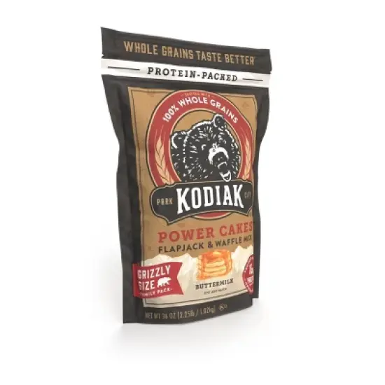 Kodiak Protein-Packed Buttermilk Flapjack & Waffle Mix Grizzly Size - 36oz image {2}