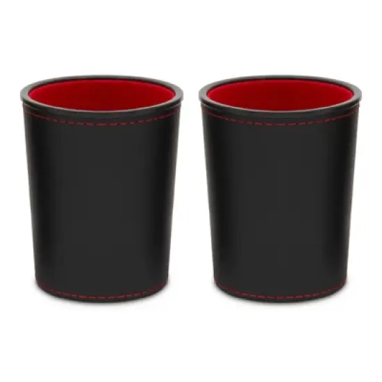 Zodaca 16 Piece Leather Dice Drinking Game Set for Adults image {2}