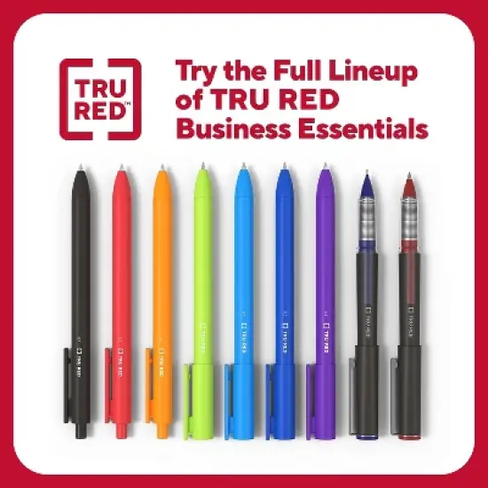 TRU RED Quick Dry Gel Pens Fine Point 0.5mm Asst 12/Pack TR54473 image {8}