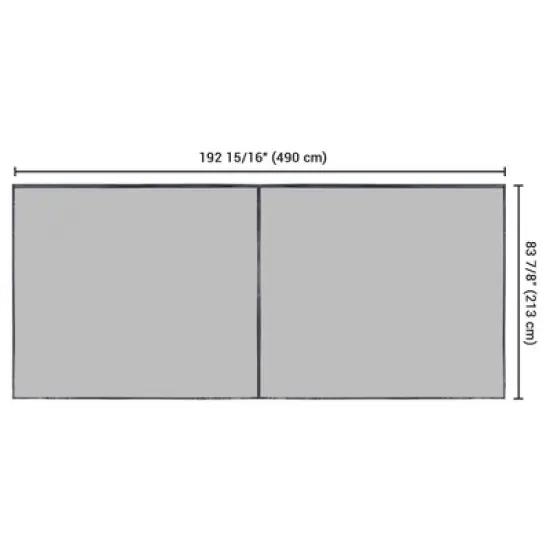 Yescom 16x7 Ft Garage Door Screen image {3}