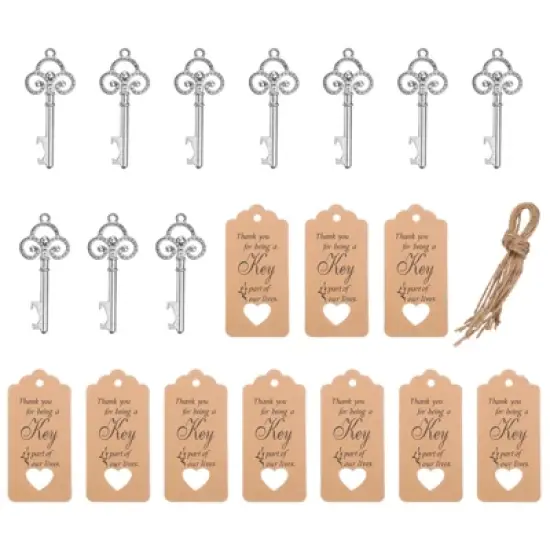 Unique Bargains Vintage Wedding Party Favor Souvenir Bottle Openers Set image {9}
