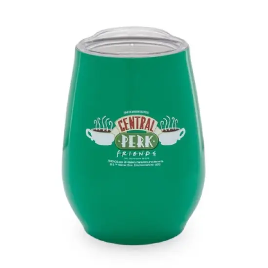 Silver Buffalo Friends Central Perk Double-Walled Stainless Steel Wine Tumbler | 10 Ounces image {8}