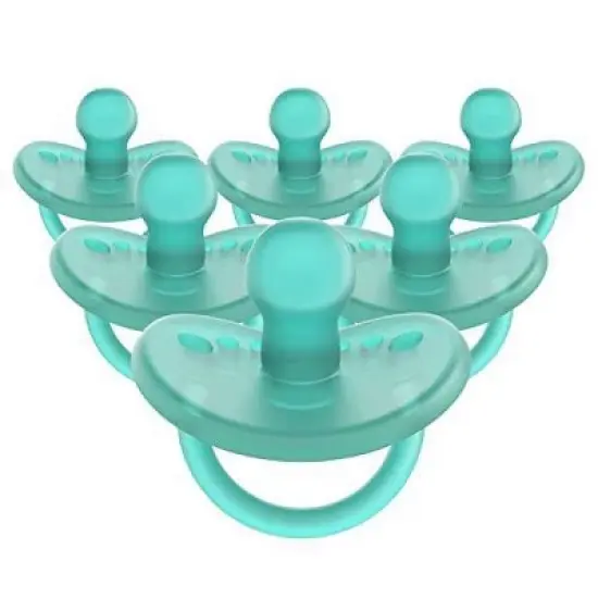 Evenflo Balance Stage 2 Orthodontic Silicone Pacifier 6 Months+ - Teal - 6ct image {6}