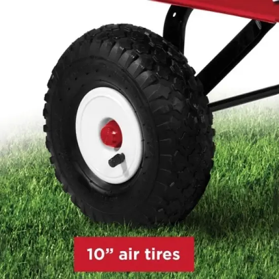 Radio Flyer Town and Country Wooden Wagon Kids Ride-On image {4}