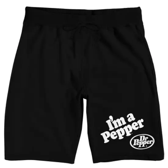 Dr Pepper I'm A Pepper Men's Black Sleep Pajama Shorts image {2}