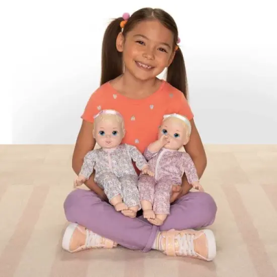 Perfectly Cute Girl Twins Blonde Hair - Blue Eyes image {2}