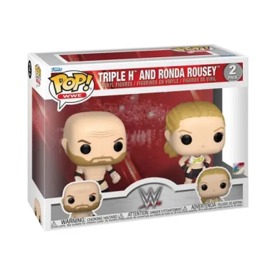 Funko POP! WWE: Rousey & Triple H 2pk image {3}