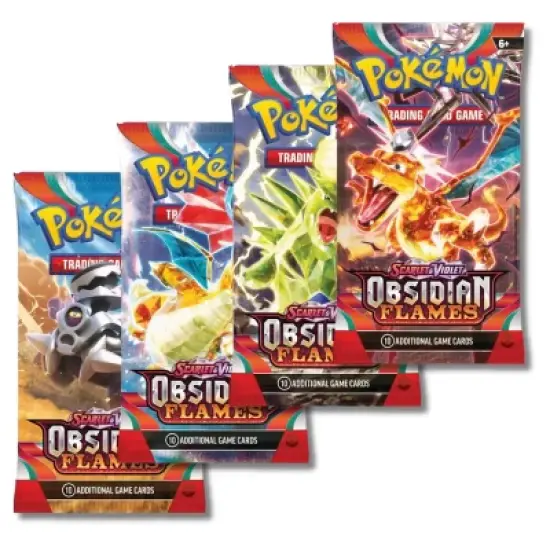 Pokemon Scarlet & Violet Obsidian Flames | 4 Booster Packs image {1}