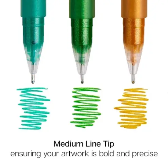 KINGART Gel Pens 24 Colors image {3}