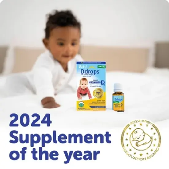 Ddrops Baby Vitamin D 400 IU Organic Liquid Drops - 0.06 fl oz image {6}