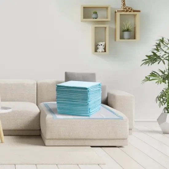 ProHeal Plus Light Fluff Underpad, Incontinence Bed Pad, Leak Proof Poly Backing, 23" x 36" - 300 Pack image {2}