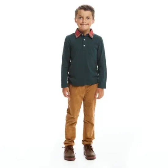 Andy & Evan  Toddler  Boys Hunter Holiday Polo Set image {1}