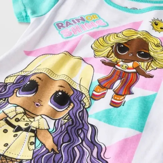 Girls' L.O.L. Surprise! 4pc Pajama Set - Green image {2}