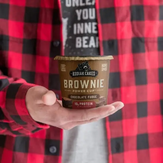 Kodiak Cakes Protein-Packed Single-Serve Brownie Cup Chocolate Fudge - 2.36oz image {2}