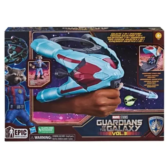 Marvel Guardians of the Galaxy Vol. 3 Galactic 2-in-1 Spaceship with Action Figure image {1}