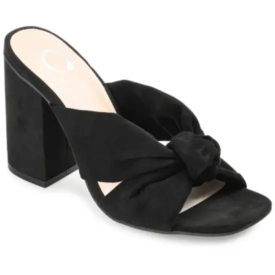 Journee Collection Womens Tabithea Tru Comfort Foam Open Square Toe Block Heel Sandals image {9}