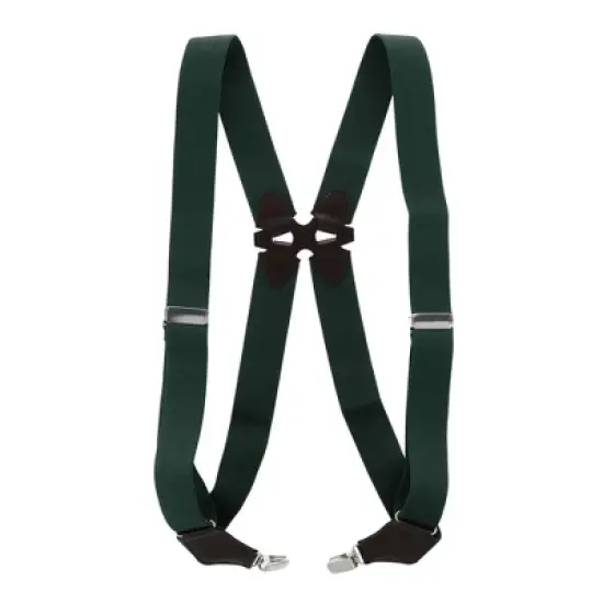 Aisenin Men's Elastic Solid Color Dress Ubee Side Clip Suspenders image {3}