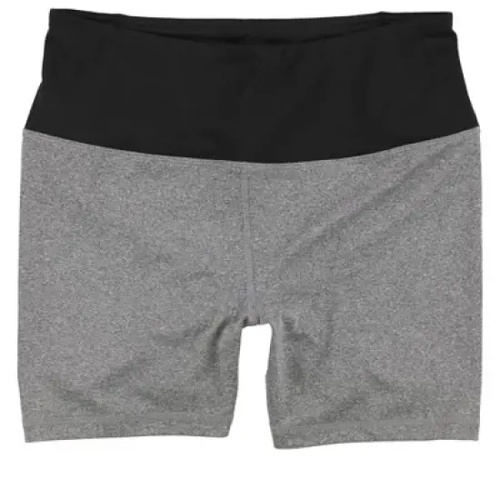 Reebok Womens Fitted Highrise Athletic Compression Shorts, Grey, Large image {4}