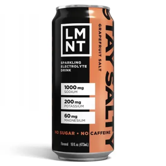 LMNT Zero-Sugar Grapefruit Salt Sparkling Electrolyte Drink - 16 fl oz image {6}