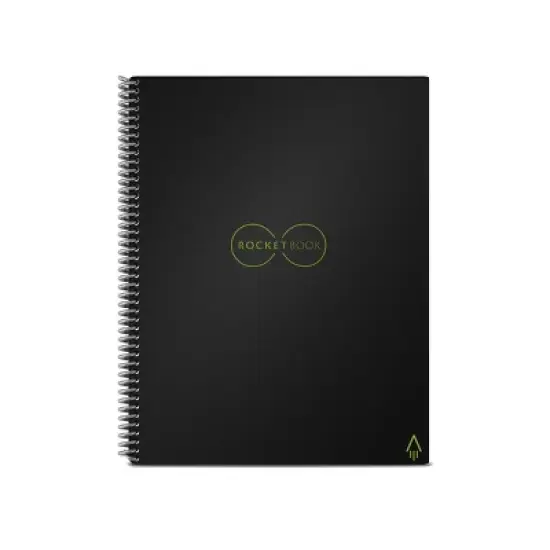 Core Smart Spiral Reusable Notebook Dot-Grid 32 pages 8.5"x11" Letter Size Eco-friendly - Rocketbook image {1}