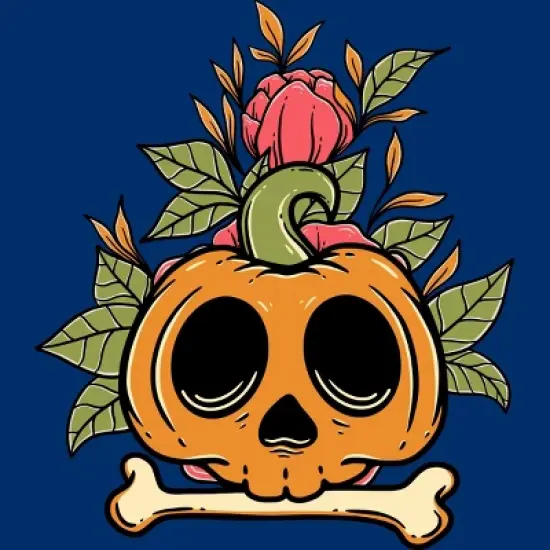 Men's Design By Humans Halloween with Rose Illustration By rukurustudio Tank Top image {1}