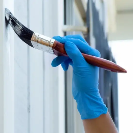 X3 Blue Nitrile Gloves - Light Duty, Industrial Grade - Perfect for household and commercial Cleaning, Food Service, and Automotive Detailing image {4}