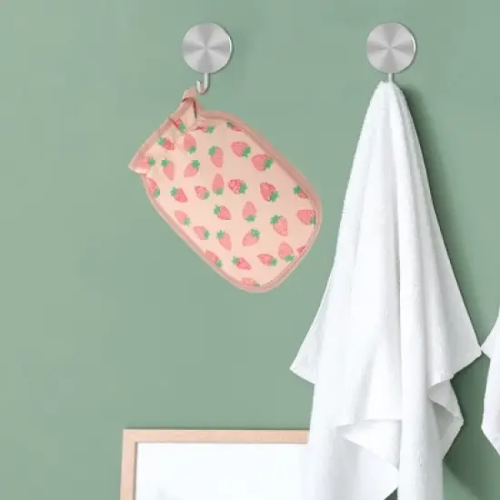 Unique Bargains Shower Gloves 8.86"x5.71" Pink 1 Pc image {4}