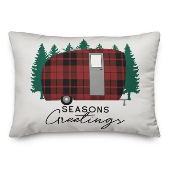 Creative Products Seasons Greetings Camper 14x20 Indoor / Outdoor Pillow image {3}