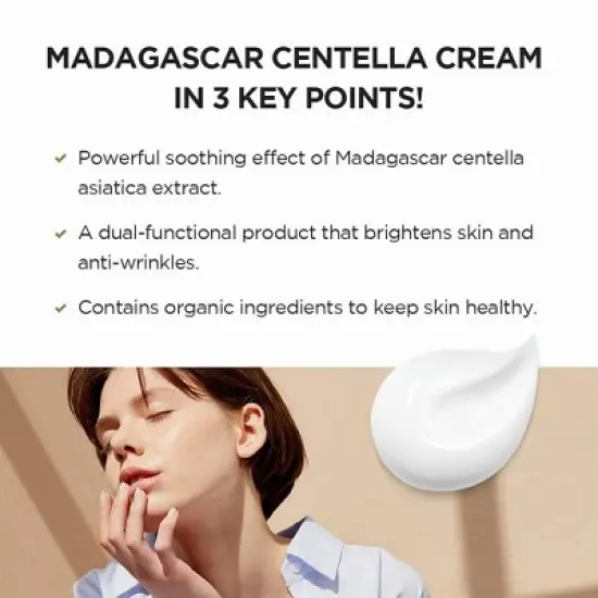 SKIN1004 Madagascar Centella Cream Korean Skincare for Immediate Calming and Moisturizing Sensitive Skin - 30ml image {5}
