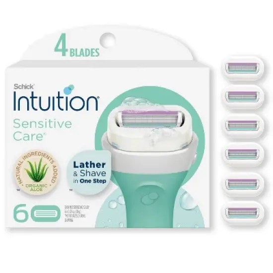 Schick Intuition Sensitive Care Womens Razor Blade Refills image {9}