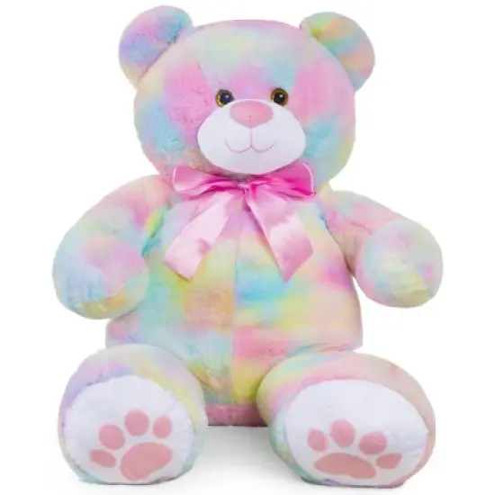 Best Choice Products 38in Giant Soft Plush Teddy Bear Stuffed Animal Toy w/ Bow Tie, Footprints image {8}