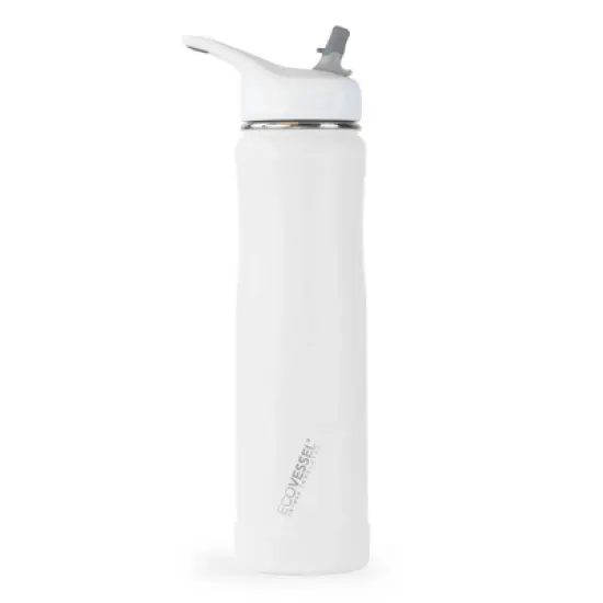 EcoVessel 24oz Summit Insulated Stainless Steel Water Bottle with Straw Top image {6}