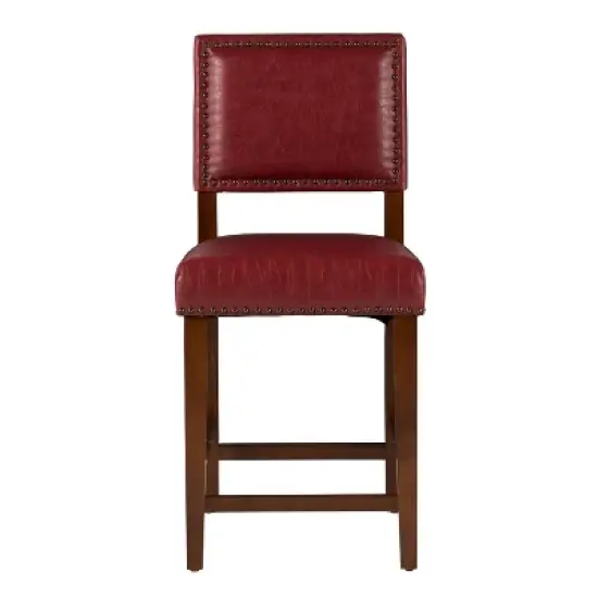 24" Brook Counter Height Barstool - Linon image {1}