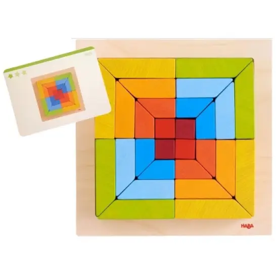 HABA 3D Arranging Game Creative Stones with 28 Wooden Blocks image {8}