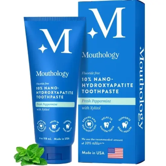 Mouthology 10% Nano Hydroxyapatite Toothpaste - 4oz image {3}
