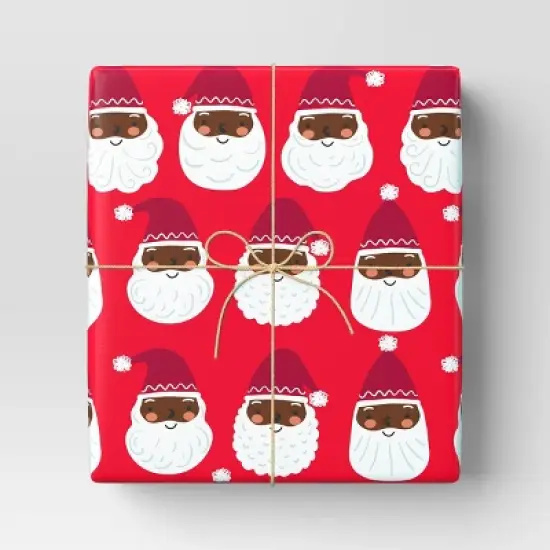 40&rdquo; 125 sq ft Christmas Roll Wrap Santa - Wondershop&trade; image {1}