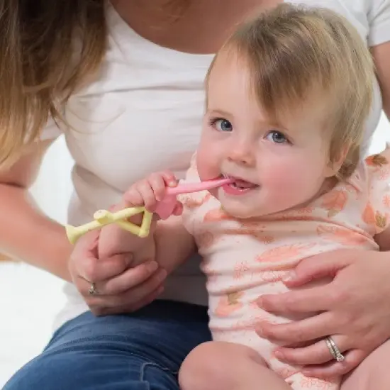 Dr. Brown's Toddler Toothbrush with Soft Bristles - Pink Flamingo - 1-4 years image {5}
