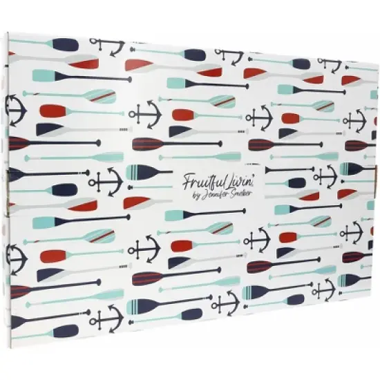 Pavilion Gift Company - Lake - 16.75" x 11" Glass Serving Tray - Serving Trays image {7}