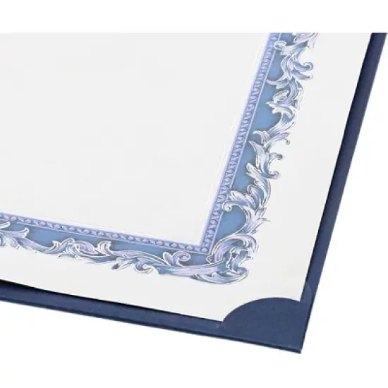 Paper Junkie 24 Pack Certificate Frame Holder, Folder & Cover for Letter Size Documents, Files & Graduation Diploma, Blue, 8.5 x 11.25 in image {3}