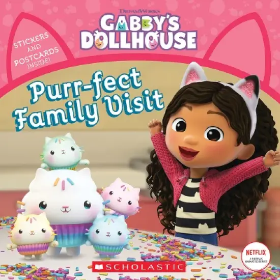GABBY'S DOLLHOUSE: PURR-FECT FAMILY VISIT (8X8 #5) - by Pamela Bobowicz (Board Book) image {1}