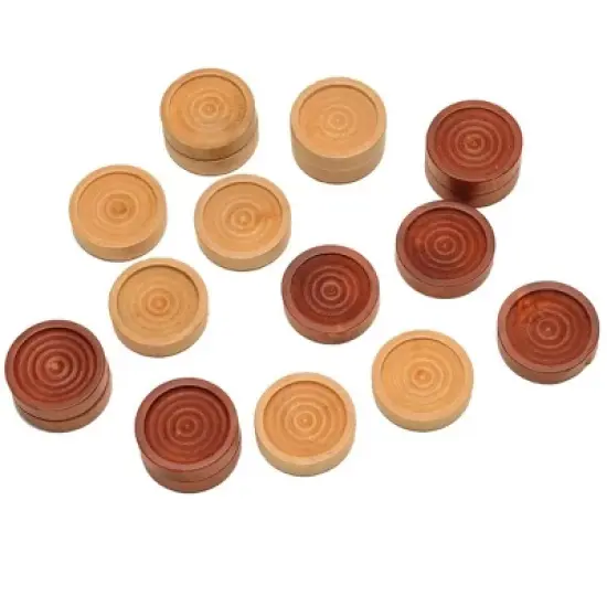 WE Games Old School Wooden Checkers Set -12 in. image {2}