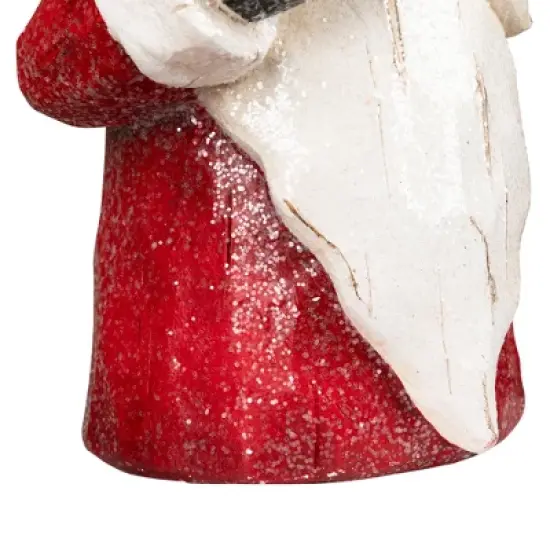 Northlight Gnome in Lighted Hat Holding Cardinal Christmas Decoration - 20" - LED Warm White Lights image {8}