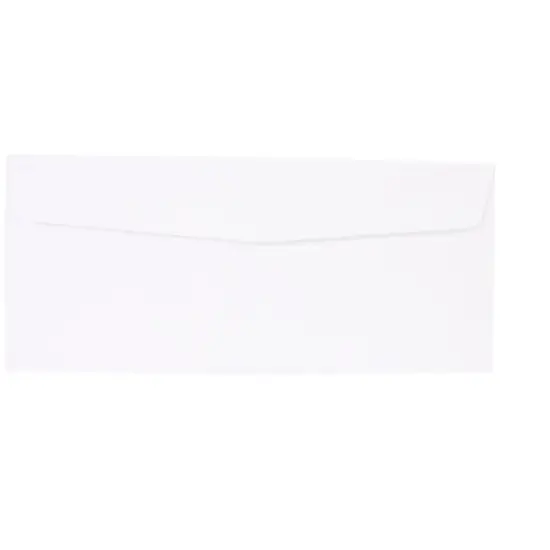 School Smart Number 10 Envelopes, 4-1/8 x 9-1/2 Inches, White, Pack of 500 image {1}