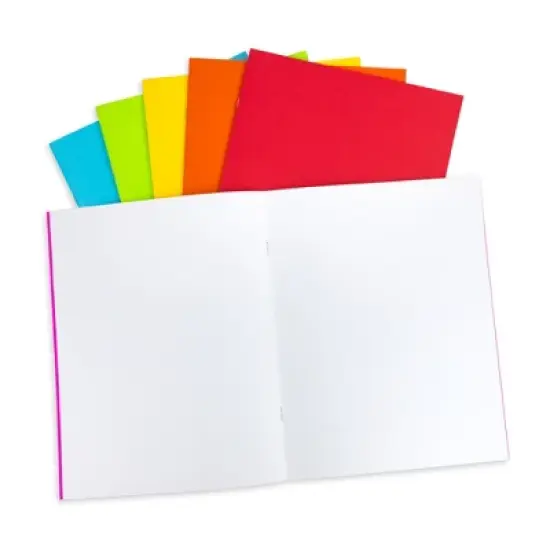 Hygloss&reg; Bright Blank Books, 24 Pages, Assorted Colors, 8.5" x 11", Pack of 6 image {5}
